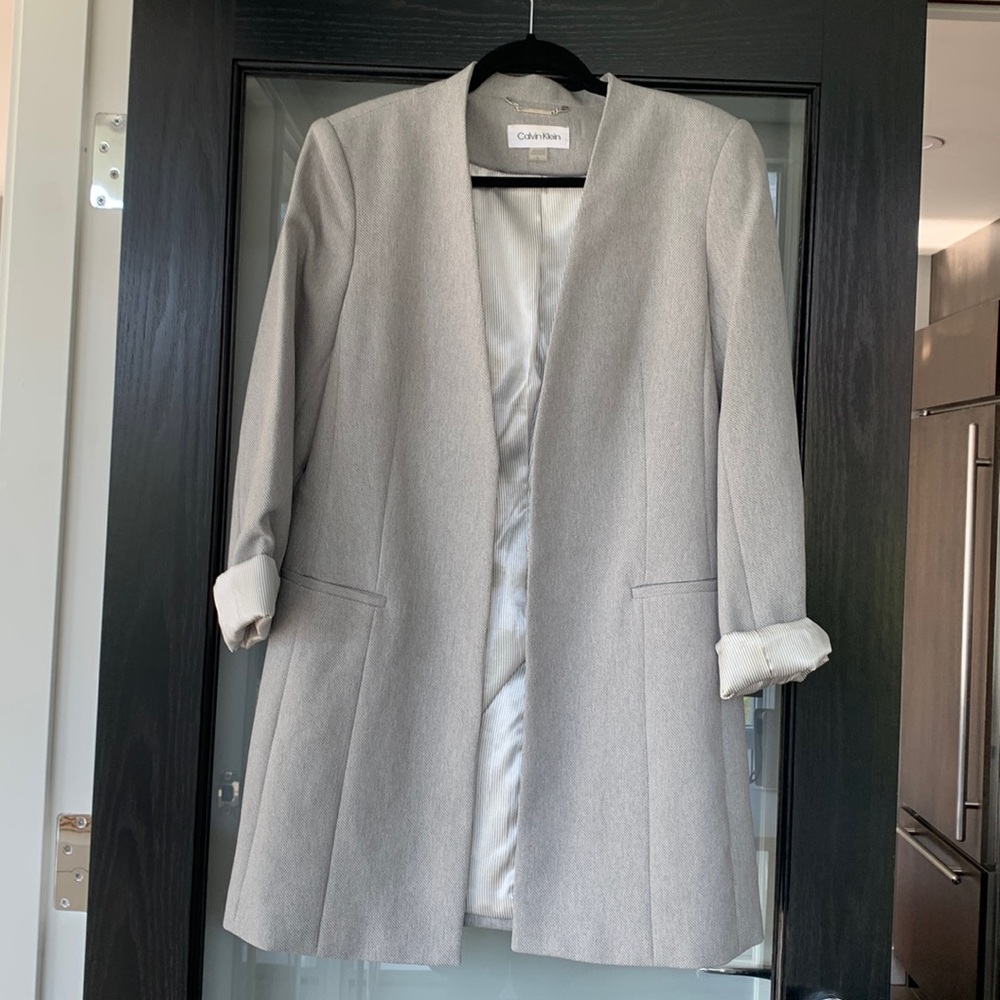 Calvin Klein gray blazer